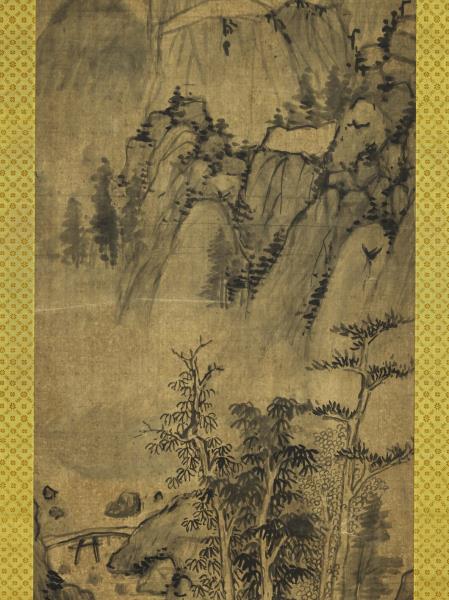 明祁豸佳山水　軸