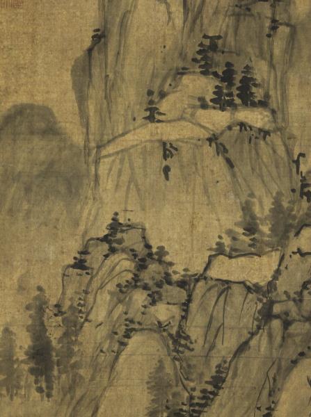 明祁豸佳山水　軸