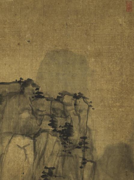 明祁豸佳山水　軸