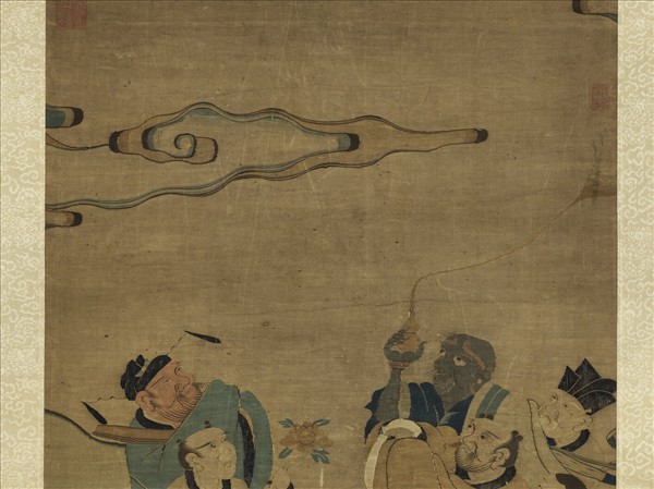 宋緙絲八仙祝壽　軸