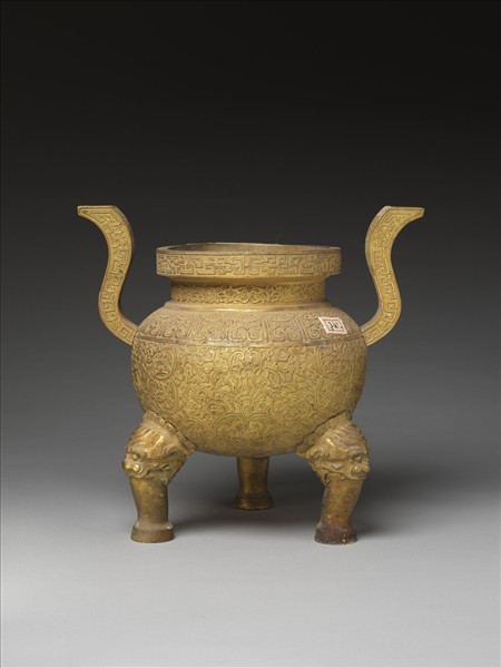 銅鍍金爐（五供）