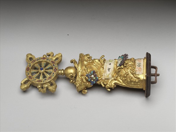 銅鍍金七政寶（寶輪）