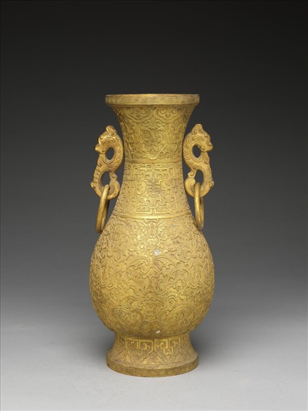 銅鍍金瓶（五供）