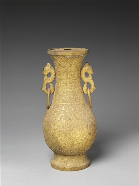 銅鍍金瓶（五供）