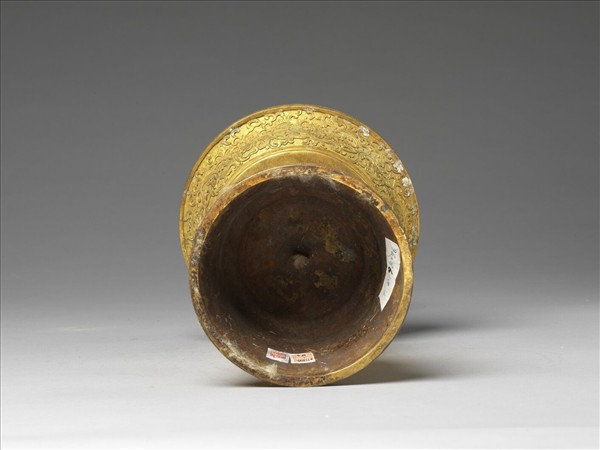 銅鍍金燭台（五供）