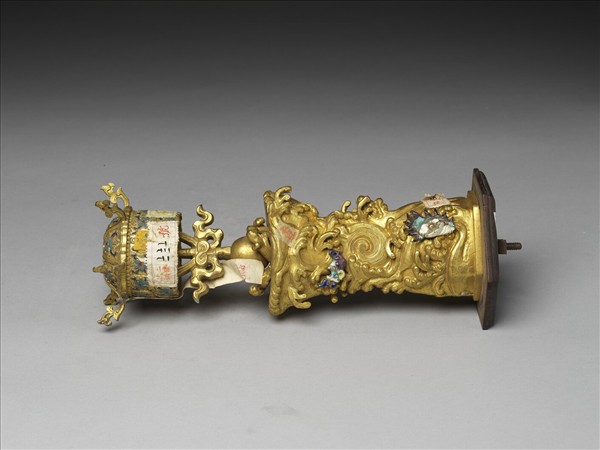 銅鍍金嵌料石八寶（華蓋）