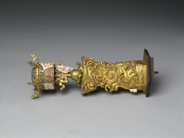 銅鍍金嵌料石八寶（華蓋）