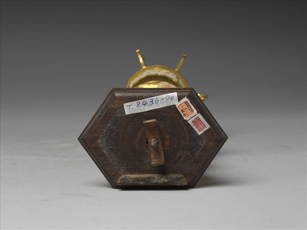 銅鍍金嵌料石八寶（華蓋）