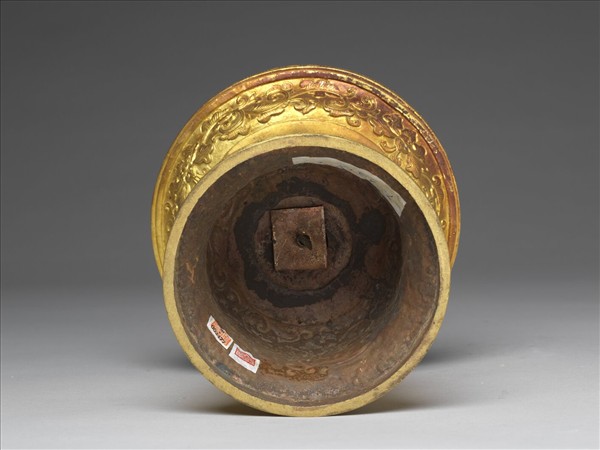 銅鍍金燭台（五供）