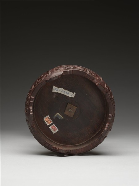 銅鍍金嵌玉及料石八寶（盤長）