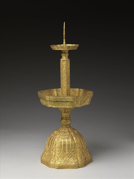 銅鍍金五供-香爐- 故宮