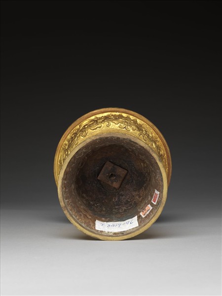 銅鍍金燭台（五供）