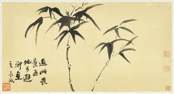 清翁同龢畫竹　軸