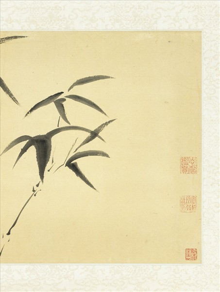 清翁同龢畫竹　軸