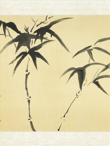 清翁同龢畫竹　軸