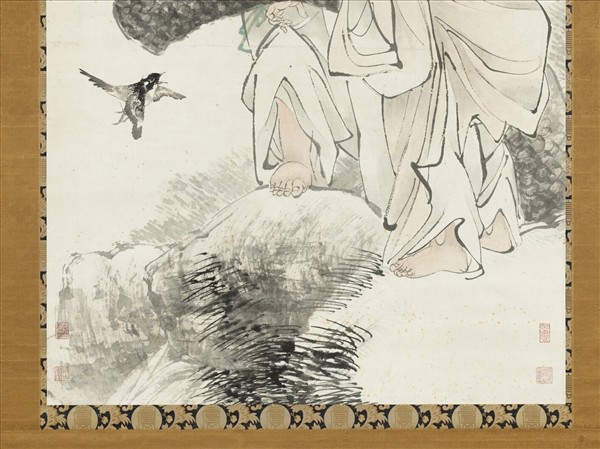 清任頤和合雙仙　軸