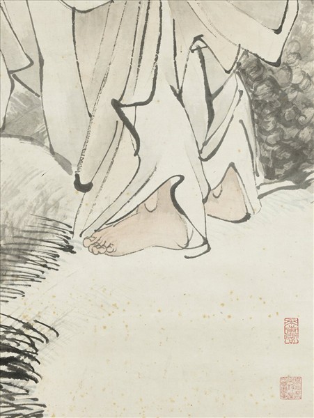 清任頤和合雙仙　軸