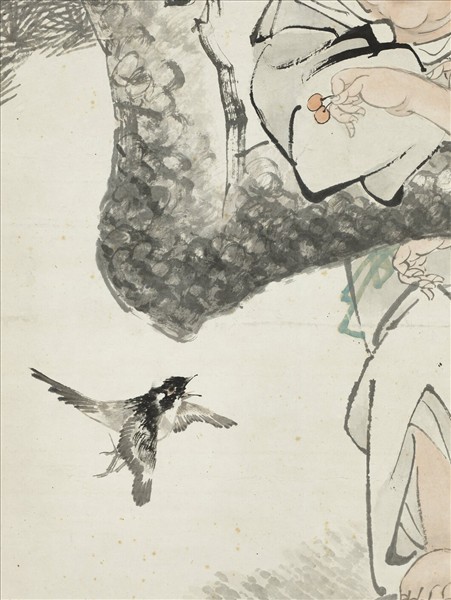 清任頤和合雙仙　軸