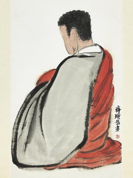 民國齊白石達摩　軸