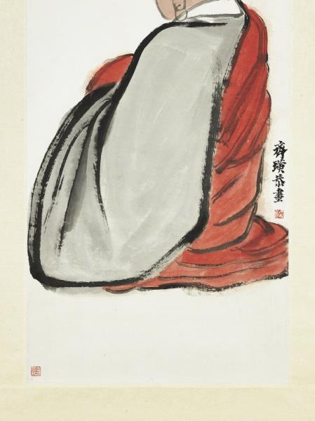 民國齊白石達摩　軸