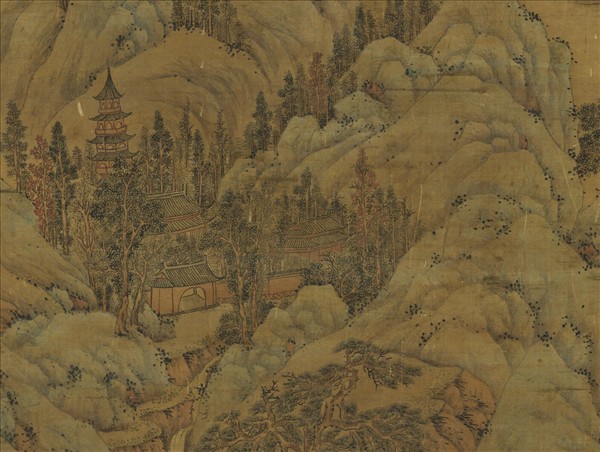 明文徵明山水　軸