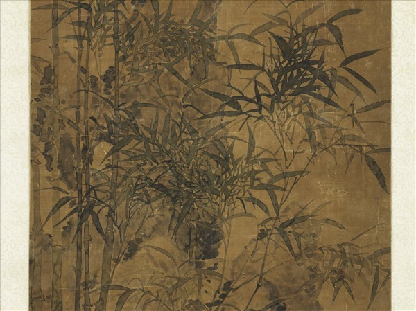 明冒襄墨竹　軸