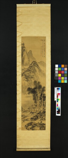 清上官惠山水四屏　軸　之一