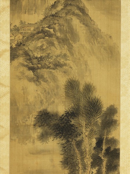 清上官惠山水四屏　軸　之一