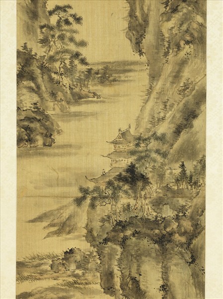 清上官惠山水四屏　軸　之二