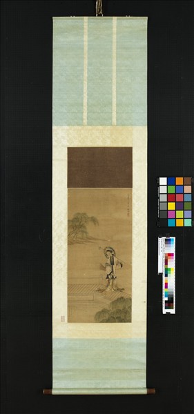 清顧洛仕女圖　軸