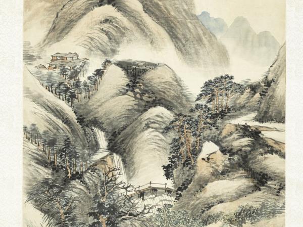 清楊伯潤山水　軸