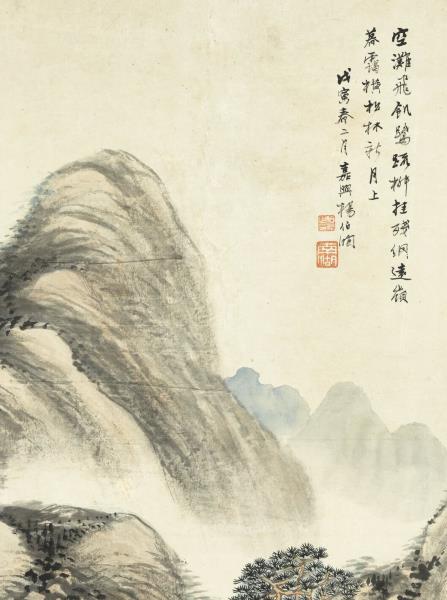 清楊伯潤山水　軸