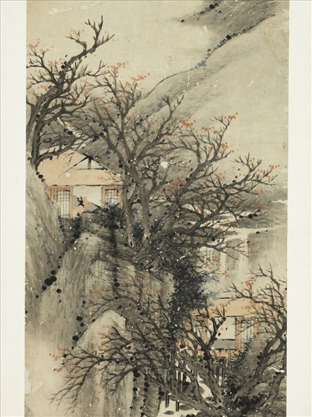 清胡遠山水　軸