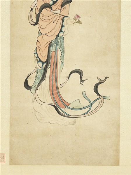 清費以耕仕女圖　軸