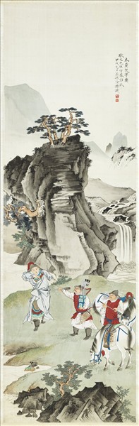 民國徐操木蘭從軍圖　軸