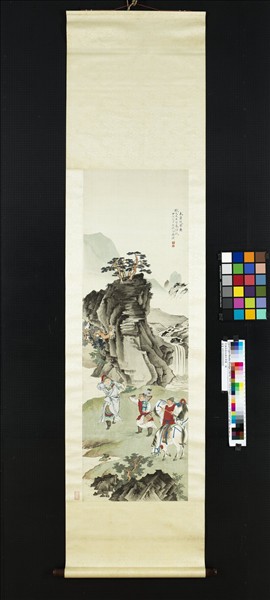 民國徐操木蘭從軍圖　軸