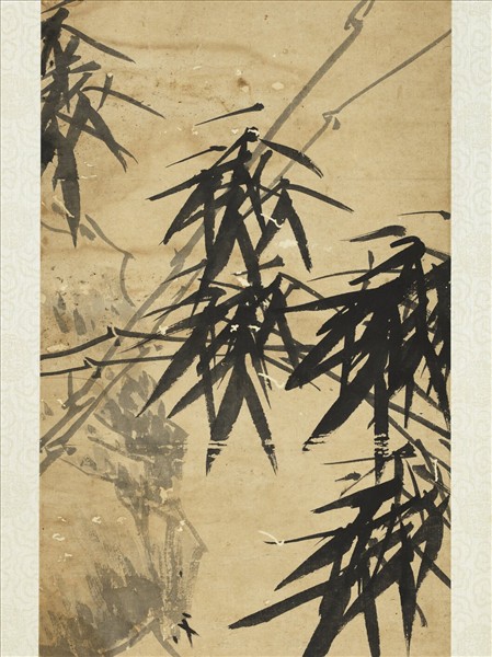 清謝琯樵墨竹　軸