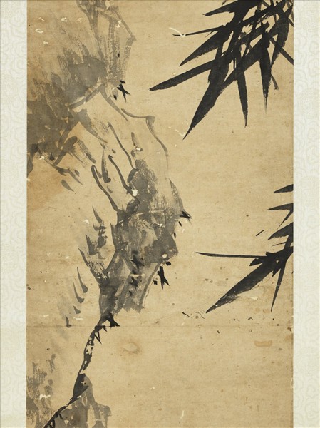 清謝琯樵墨竹　軸