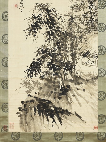 清吳昌碩山水　軸