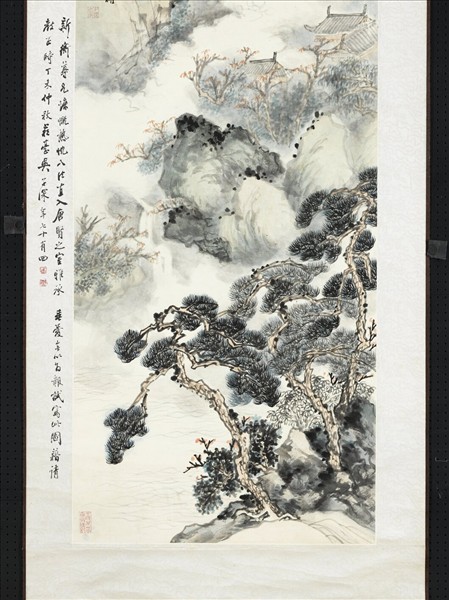 民國吳子深山水　軸