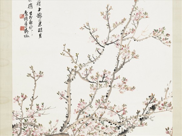 清吳徵杏花圖真蹟　軸