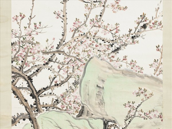 清吳徵杏花圖真蹟　軸
