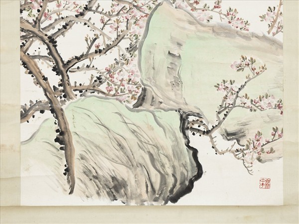 清吳徵杏花圖真蹟　軸