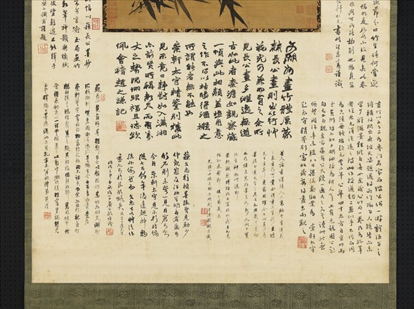 宋蘇軾雨竹　軸