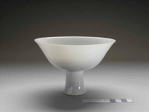 甜白雙龍高足碗