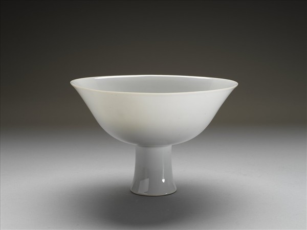 甜白雙龍高足碗