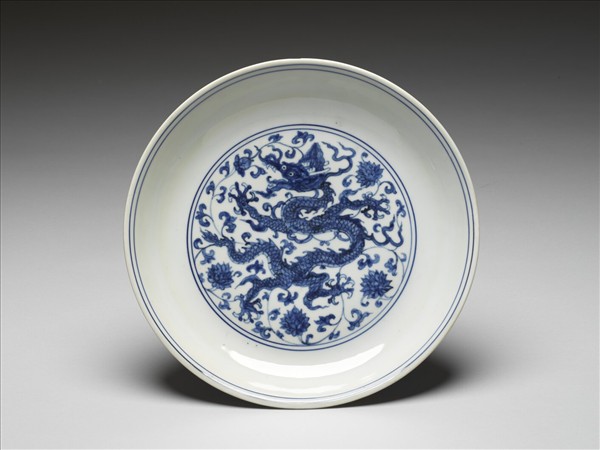 青花龍紋盤
