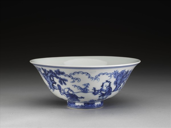 青花嬰戲圖碗