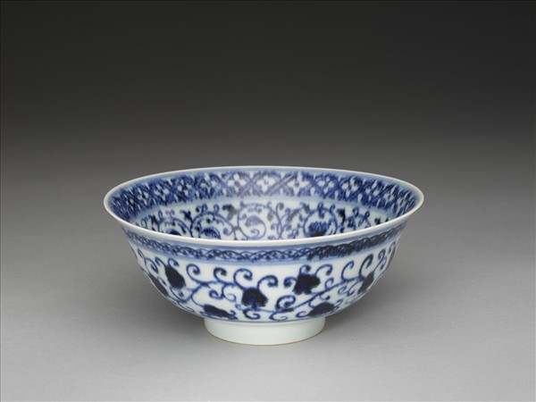 青花蓮塘紋碗
