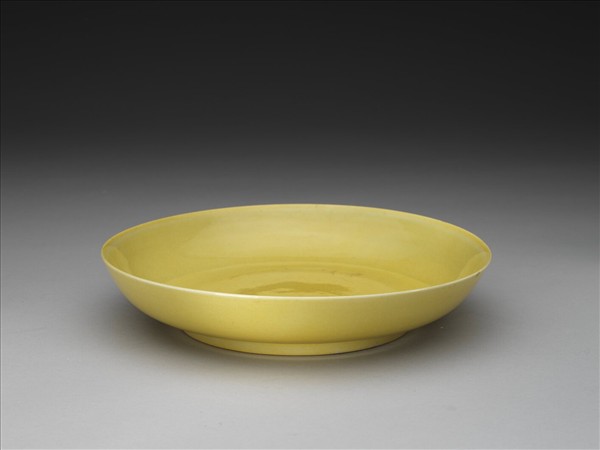黃釉盤